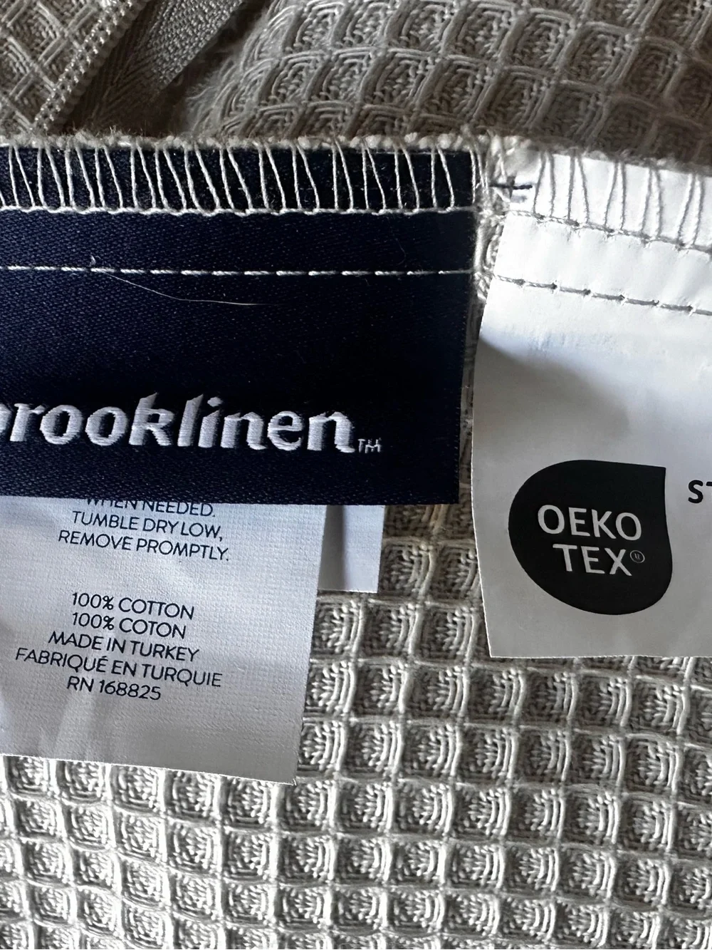 NWOT Brooklinen  Sham Set — Pebble